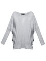 Casual Loose Ultra-wide Long Bat Sleeve Knitted T-shirt