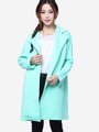 Space Cotton Outerwear Green Long Sleeve Cardigan Coat